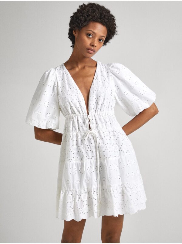 White women's dress Pepe Jeans Delia - Women
