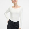 White women's long-sleeved T-shirt ORSAY - Women's