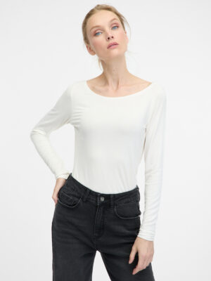 White women's long-sleeved T-shirt ORSAY - Women's