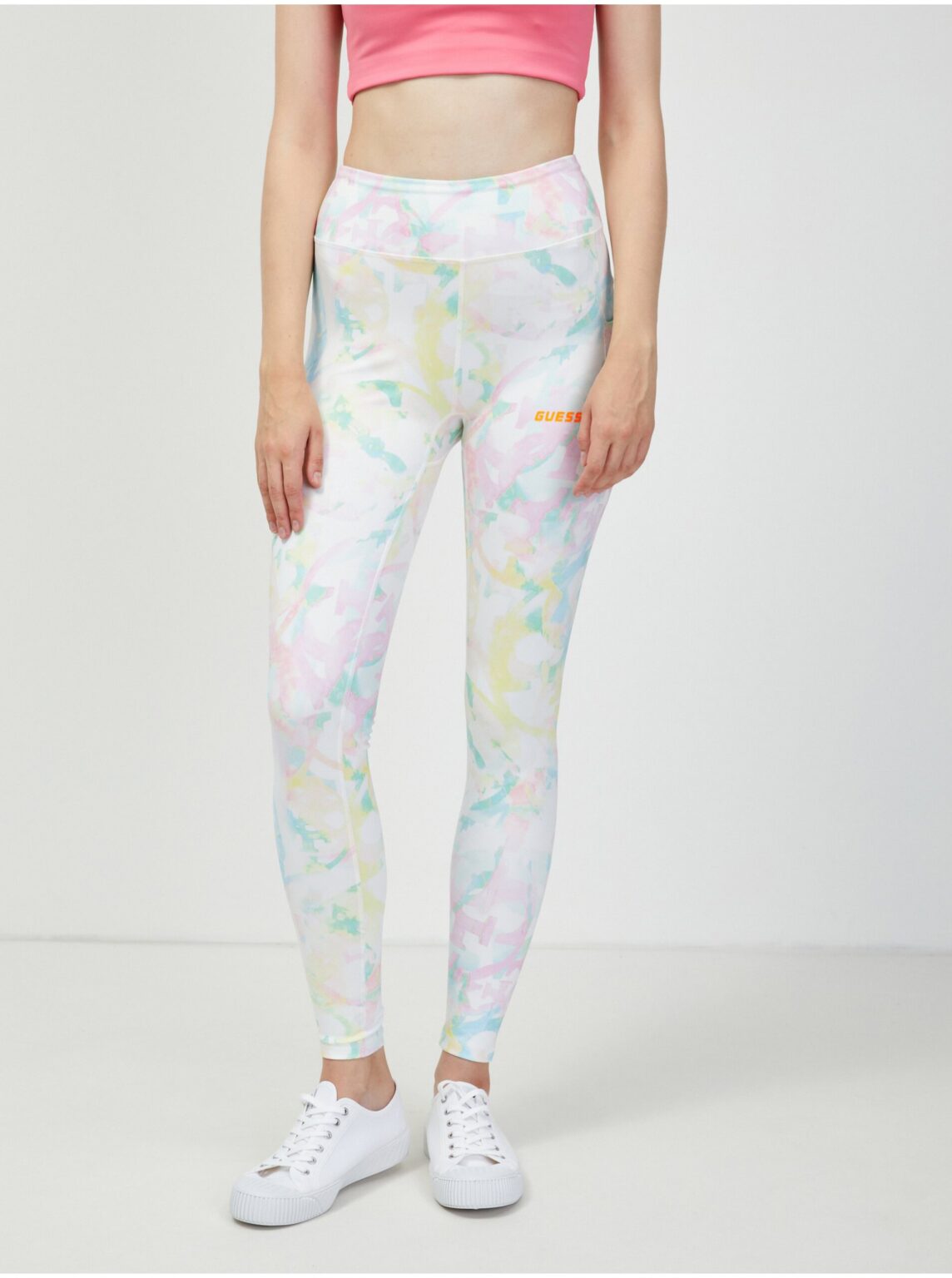 White women's patterned leggings Guess Betty - Women
