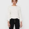 White women's patterned sweater ONLY Brynn - Women's