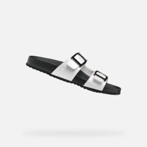 White women's slippers Geox Brionia R - Women's