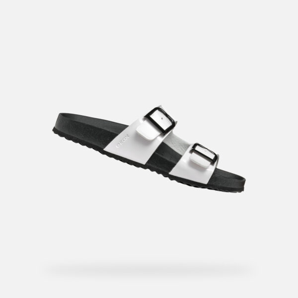 White women's slippers Geox Brionia R - Women's