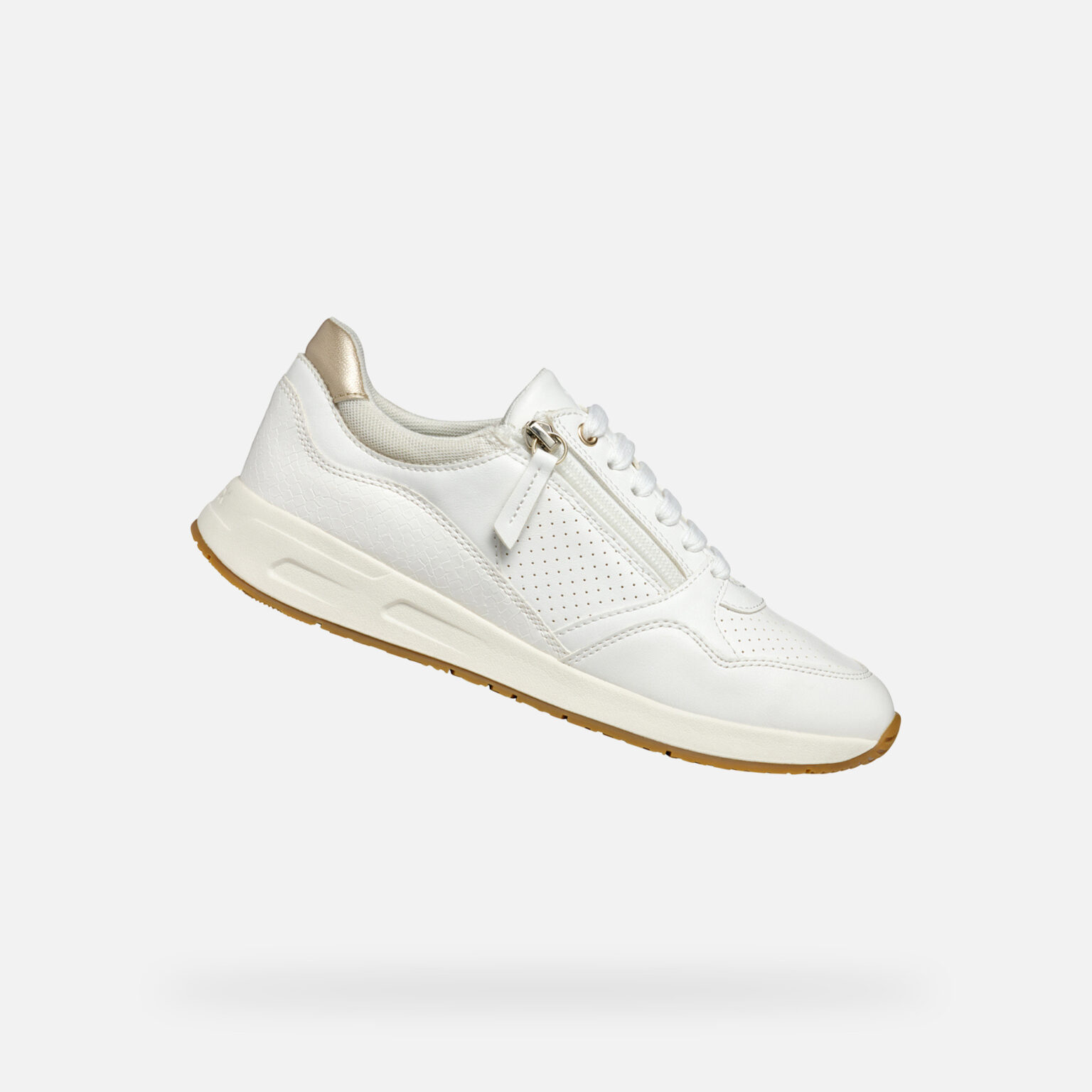 White women's sneakers Geox Bulmya - Women's