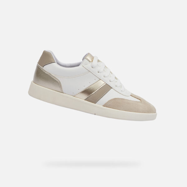 White women's sneakers Geox Meleda - Women's