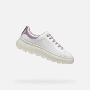 White women's sneakers Geox Spherica EC4.1 - Women's