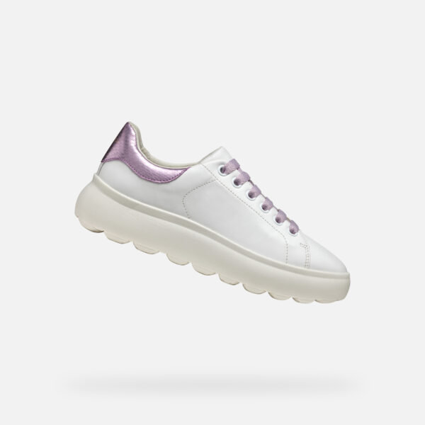 White women's sneakers Geox Spherica EC4.1 - Women's