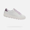 White women's sneakers Geox Spherica ECUB-1 - Women's