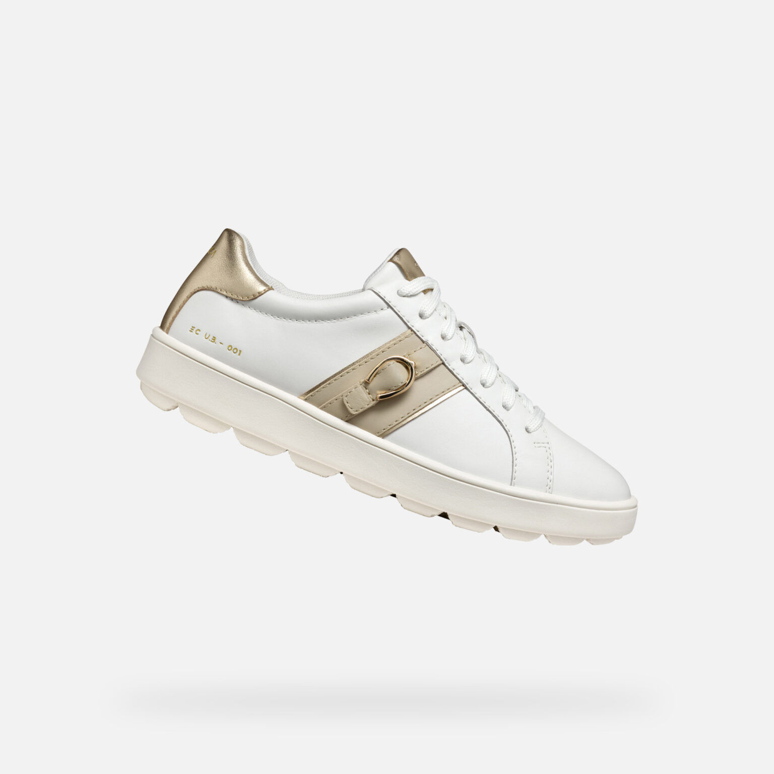 White women's sneakers Geox Spherica ECUB-1 - Women's