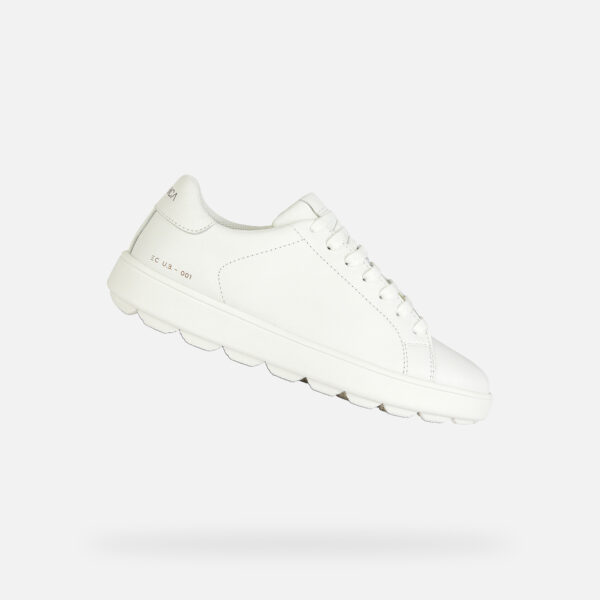 White women's sneakers Geox Spherica ECUB-1 - Women's