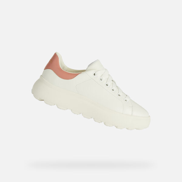 White women's sneakers Geox Spherica ec4.1 - Women's