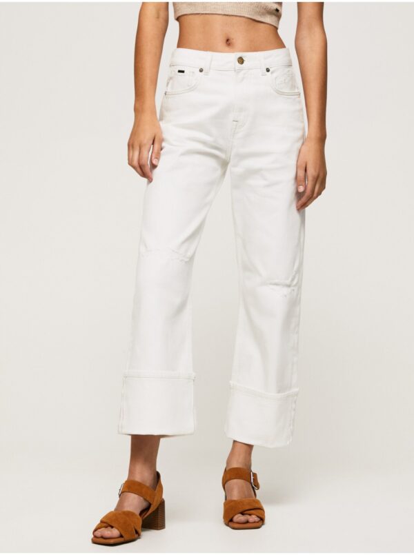 White women's straight fit jeans Pepe Jeans - Women White women's straight fit jeans Pepe Jeans - Women