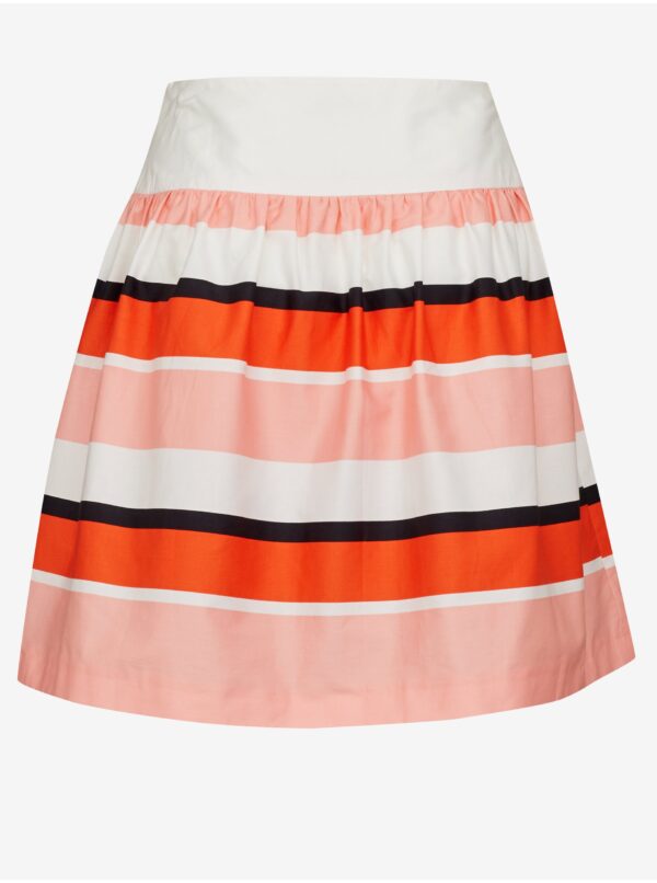White women's striped skirt CAMAIEU - Women's