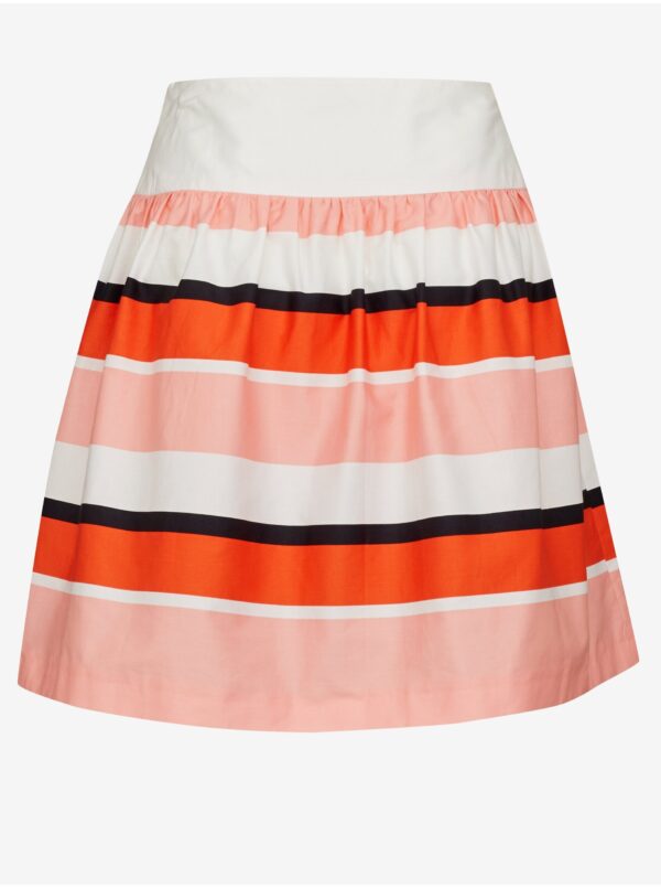 White women's striped skirt CAMAIEU - Women's