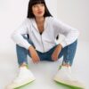 White zip-up hoodie with pockets