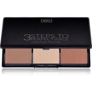 Wibo 3 Steps To Perfect Face  Dark Púderes highlight és kontúr paletta az arcra 10 g-Ár