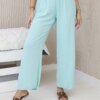 Wide mint trousers
