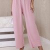 Wide trousers powder pink