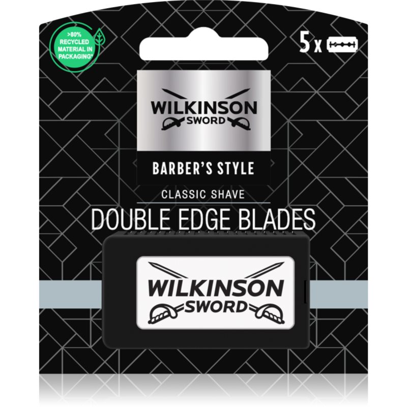 Wilkinson Sword Barbers Style Classic Shave Double Edge Blades tartalék pengék 5 db-Eredeti