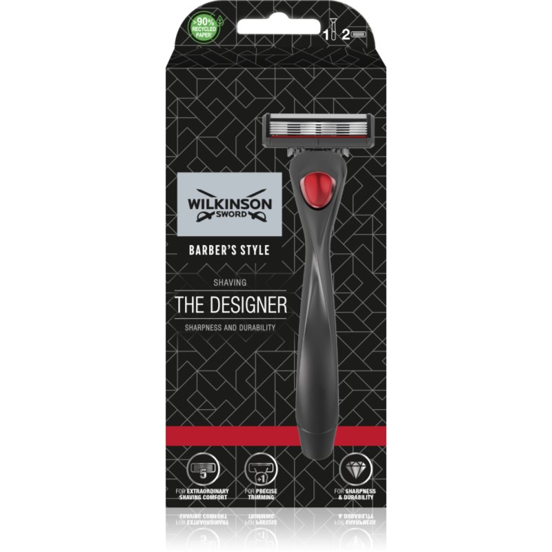 Wilkinson Sword Barbers Style The Architect borotva + tartalék fejek 2 db-Ár