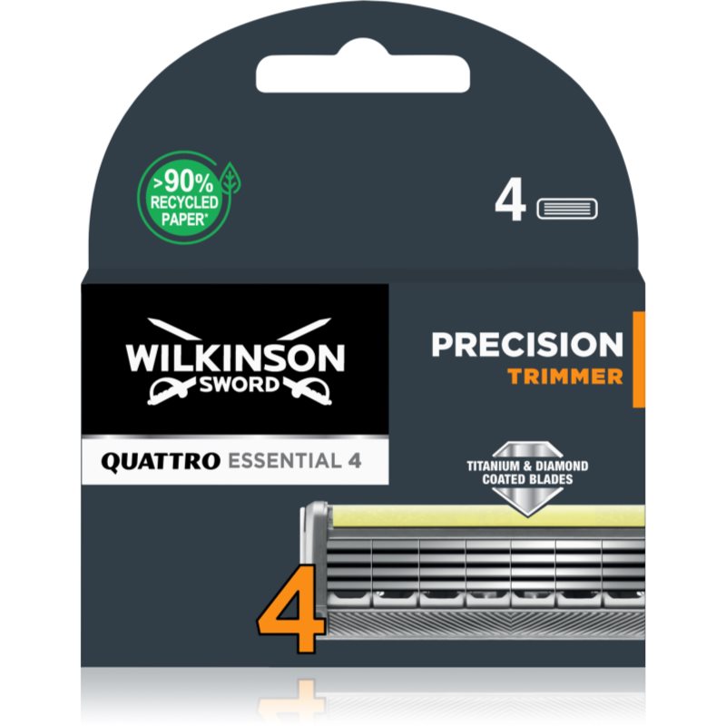 Wilkinson Sword Quattro Titanium Precision tartalék pengék 4 db-Eredeti