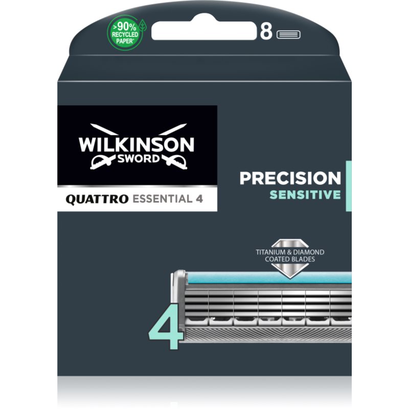 Wilkinson Sword Quattro Titanium Sensitive tartalék kefék 8 db-Ár