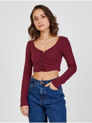 Wine crop top TALLY WEiJL - Women