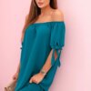 Włoski Dress tied on the sleeves nautical