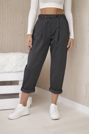 Włoski Trousers Punto Milano Winter graphite