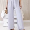Włoski Wide-leg trousers grey