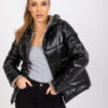 Women's reversible quilted jacket Arta - black