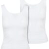 Women's 2-pack Basic Stretch Top White