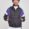 Women's 3-Tone Padded Tug Jacket Black/Ultraviolet/White