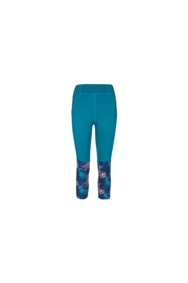 Women's 3/4 fitness leggings Kilpi SOLAS-W turquoise
