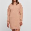Women's Amber Colored Organic Oversized Terry Hooded Dress