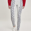 Women's Animal Stretch Twill Skinny Panties Off-White Snake Pants