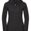 Women's Authentic Melange Zipped Hooded Sweat Russell