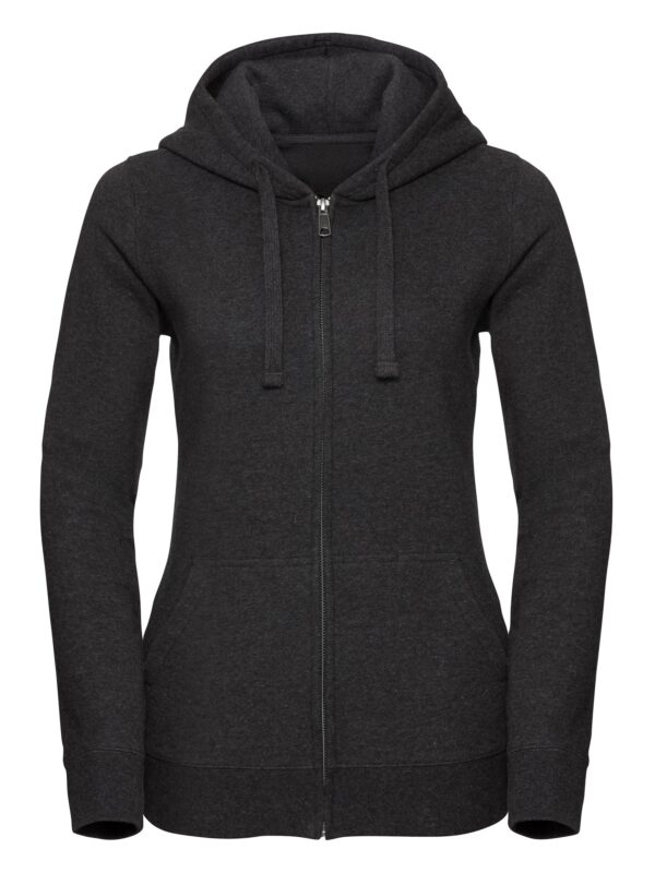 Women's Authentic Melange Zipped Hooded Sweat Russell