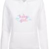 Women's Baby Girl Hoody white