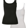 Women's Basic Top 2-Pack Black + White