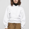 Women's Bio Gathering Batwing Hoody White