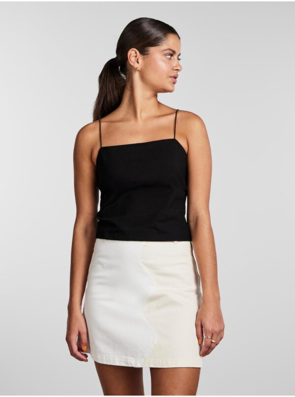 Women's Black Tank Top Pieces Kiwi - Women