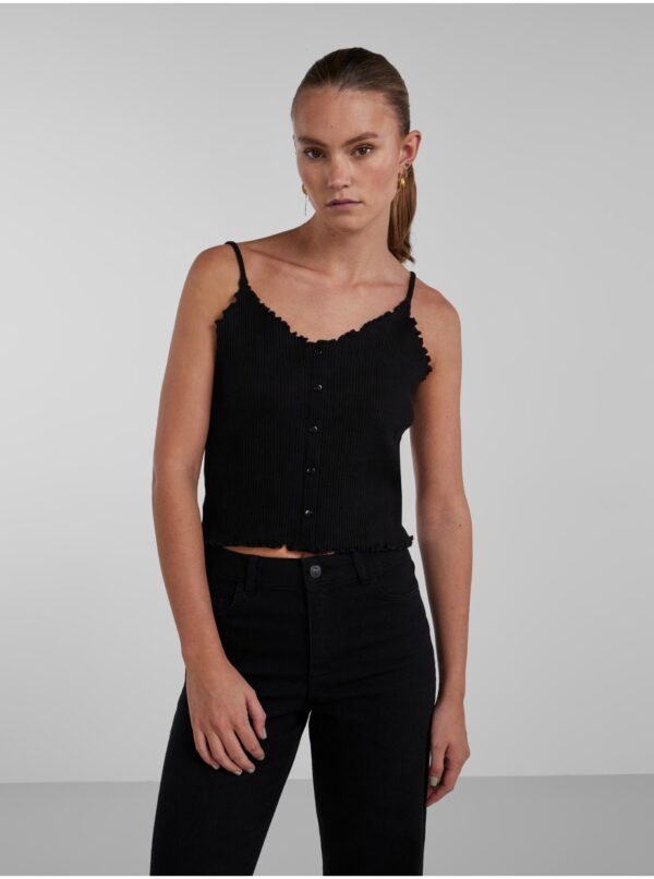 Women's Black Tank Top Pieces Nukisa - Women