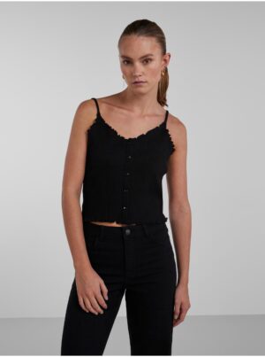 Women's Black Tank Top Pieces Nukisa - Women