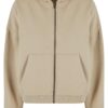 Women's Boxy Zip Hoody - Beige
