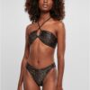 Women's Brown Bikini AOP Hot V Bikini