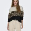 Women's Brown Patterned Sweater ONLY Jade - Women
