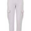 Women's Cargo Sweat High-Waisted Softlilac Pants