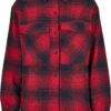 Women's Check Overshirt Navy Blue/Red