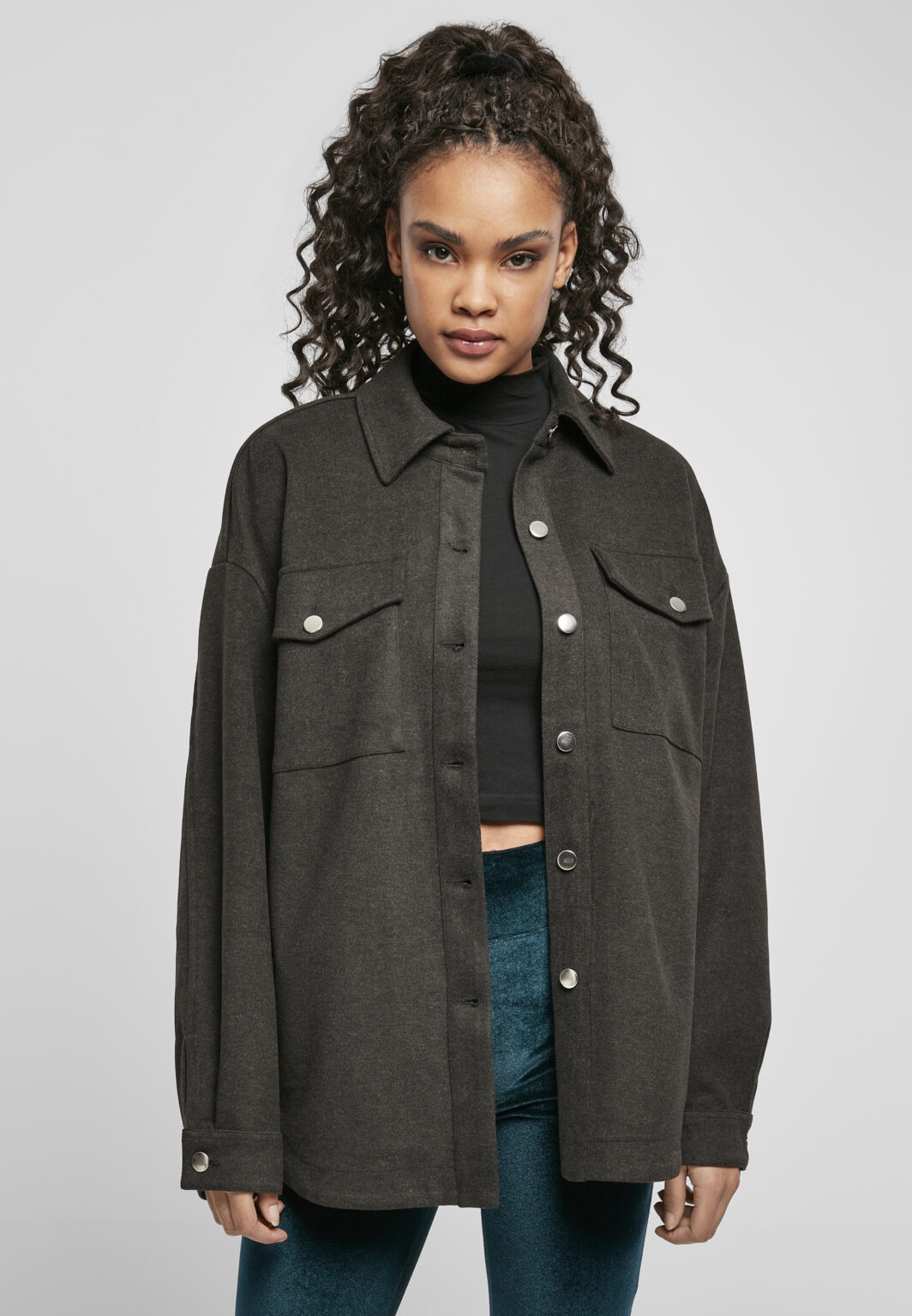 Women's Classic shirt in black charcoal